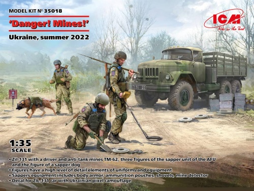 Danger Mines Ukraine summer 2022 1:35 ICM 35018
