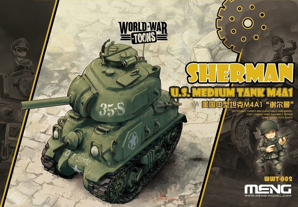 Zdjęcie główne produktu US Medium Tank M4A1 Sherman WWT Meng WWT002