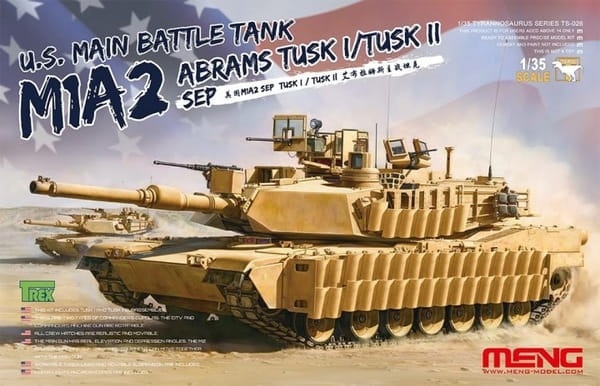 Zdjęcie główne produktu M1A2 SEP Abrams Tusk I/Tusk II 1:35 Meng TS026