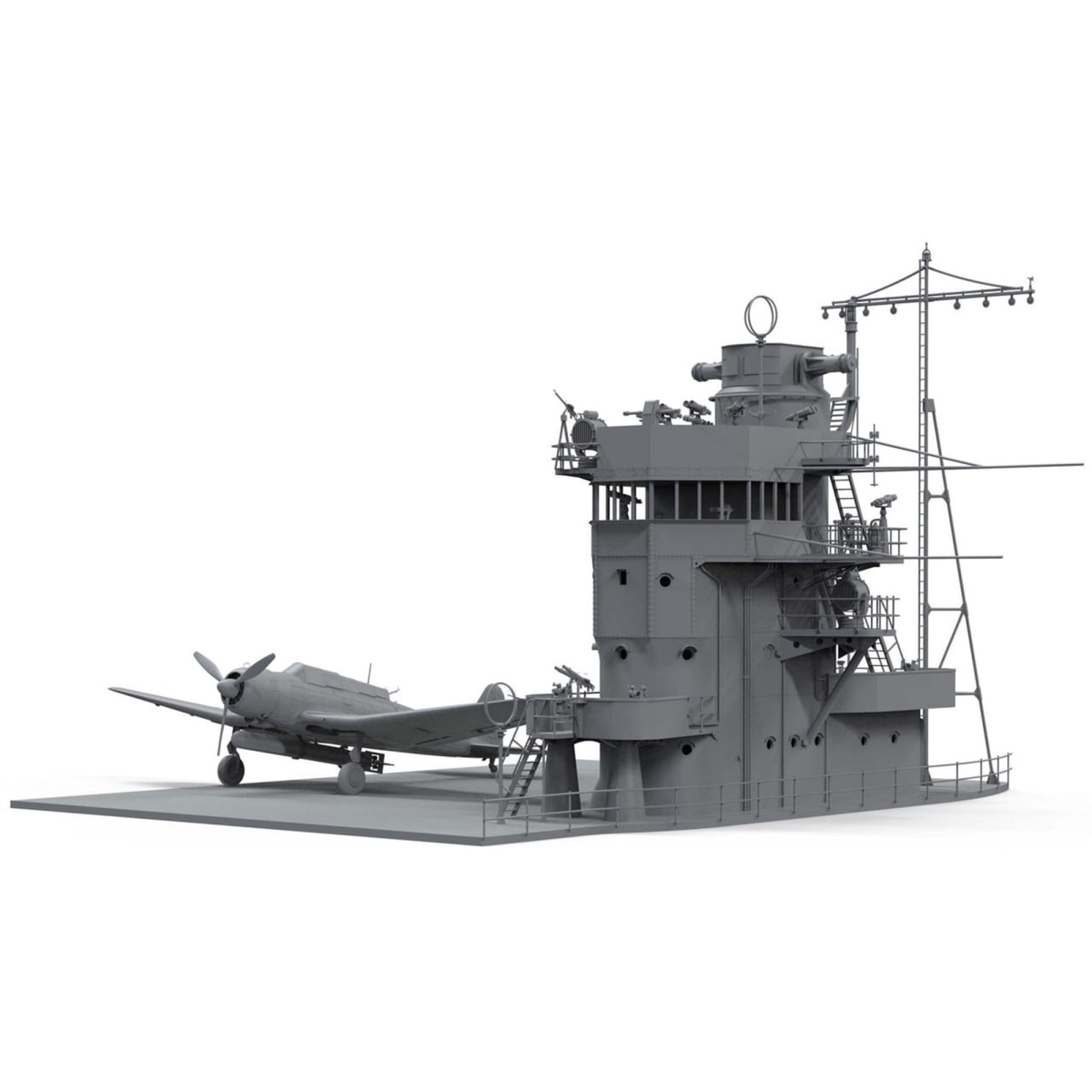 Zdjęcie dodatkowe produktu Akagi Bridge w/Flight Deck and Nakajima B5N2 Kate Combo 1:35 Border Model BSF001