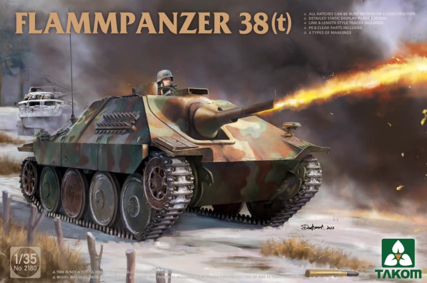 Zdjęcie główne produktu Flammpanzer 38(t) 1:35 Takom 2180