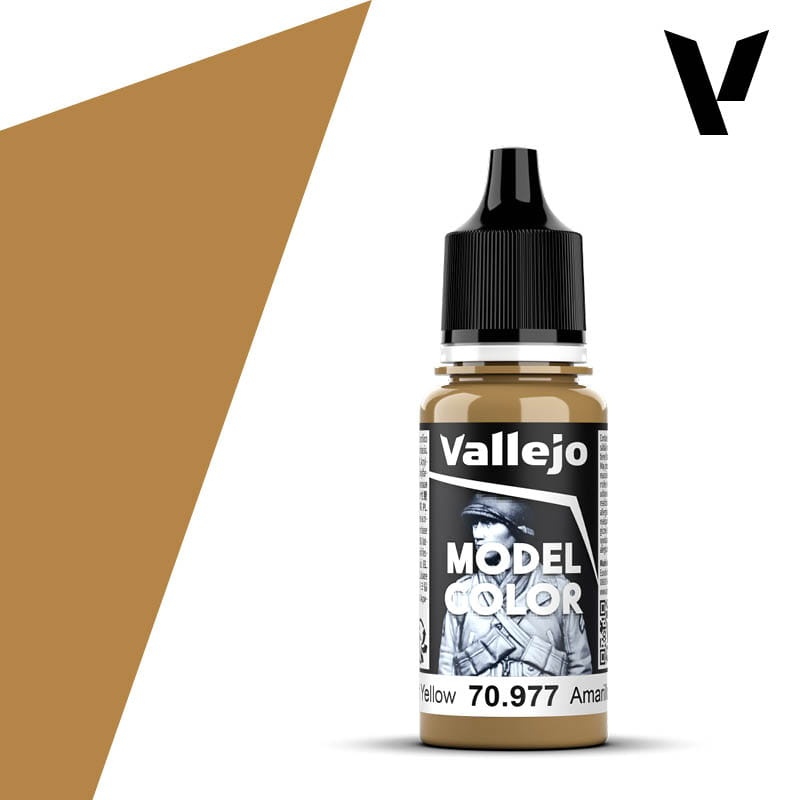 Zdjęcie dodatkowe produktu Vallejo 70977 Desert Yellow Model Color Farba