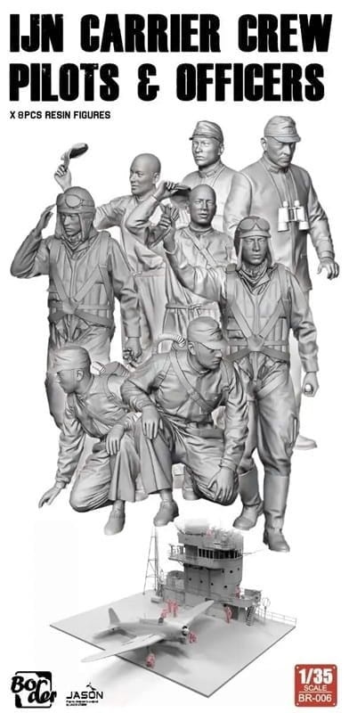Zdjęcie główne produktu IJN Carrier Crew Pilots And Officers 1:35 Border Model BR006