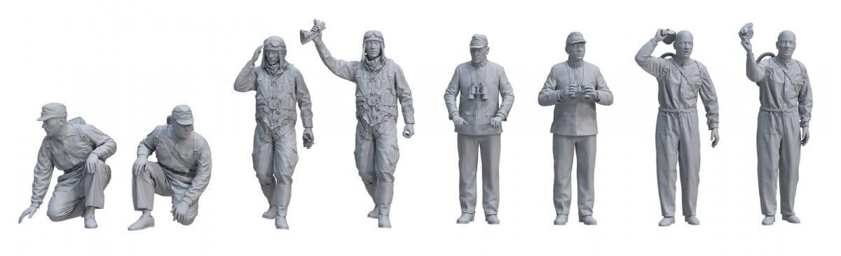 Zdjęcie dodatkowe produktu IJN Carrier Crew Pilots And Officers 1:35 Border Model BR006