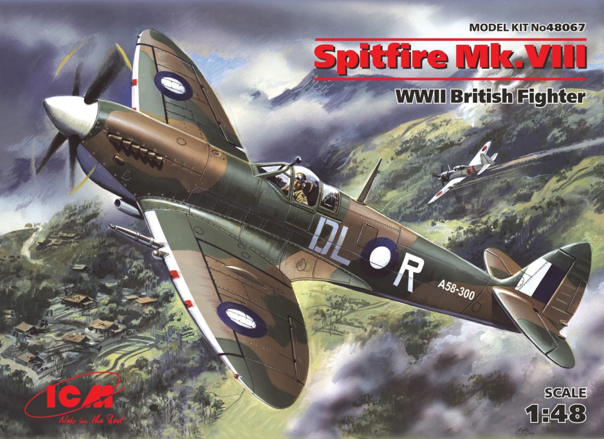 Zdjęcie główne produktu Spitfire Mk.VIII 1:48 ICM 48067