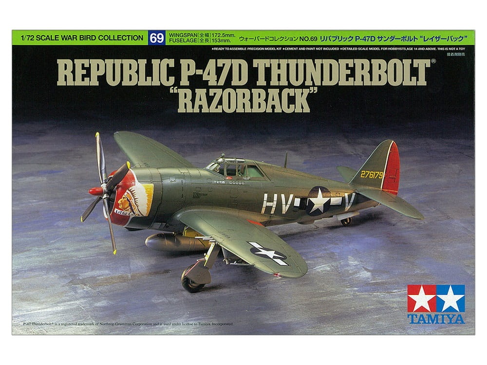 Zdjęcie główne produktu P-47D Thunderbolt "Razorback" 1:72 Tamiya 60769