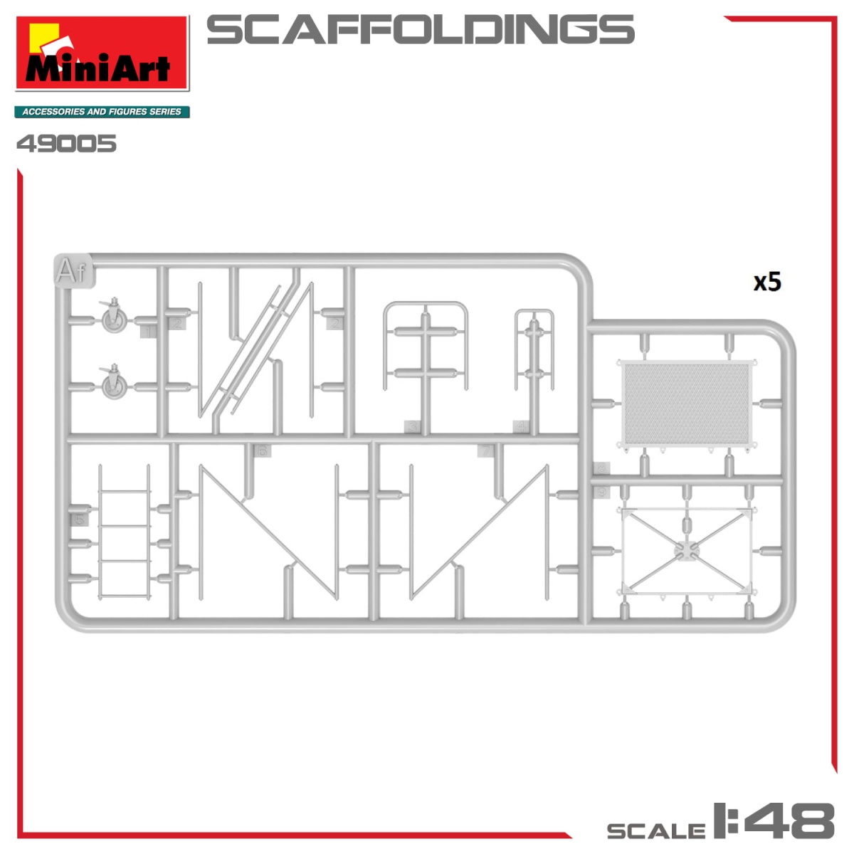 Zdjęcie dodatkowe produktu Scaffoldings 1:48 MiniArt 49005