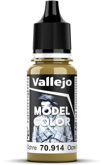 Zdjęcie główne produktu Vallejo 70914 Green Ochre Model Color Farba