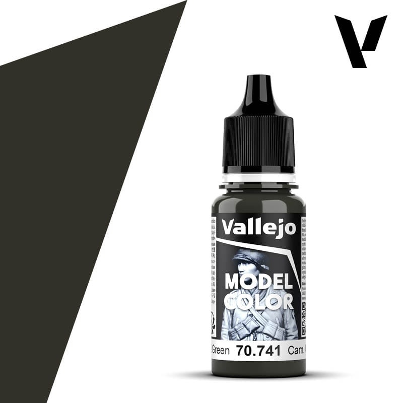 Zdjęcie dodatkowe produktu Vallejo 70741 Camouflage Black Green Model Color Farba
