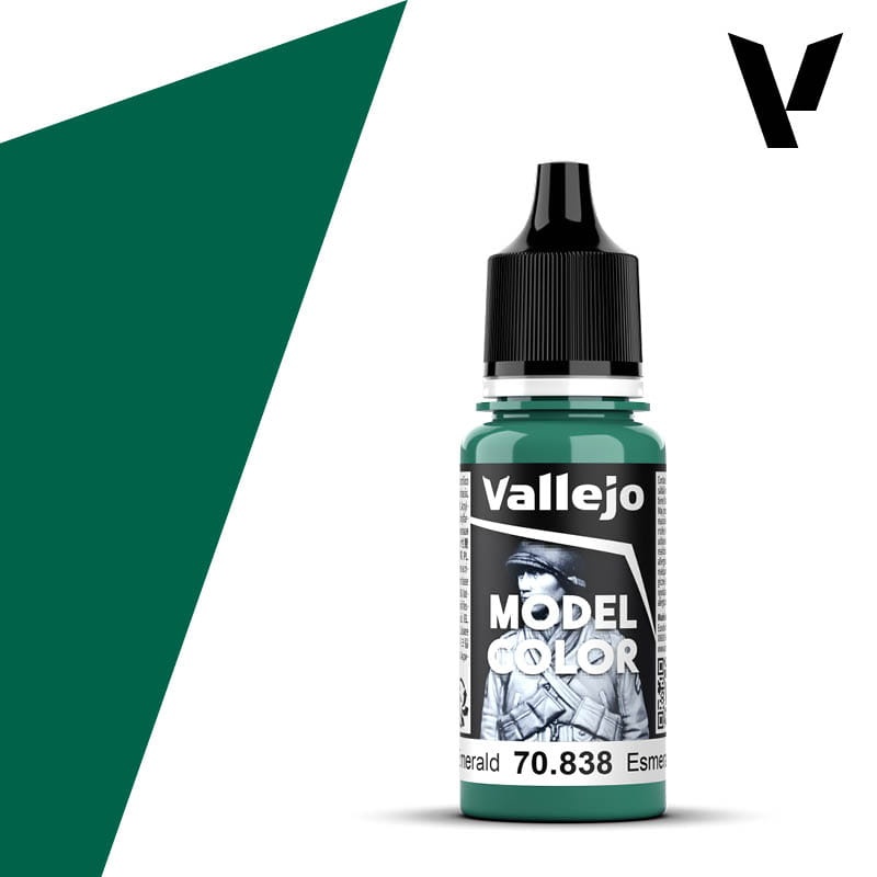 Zdjęcie dodatkowe produktu Vallejo 70838 Emerald Model Color Farba