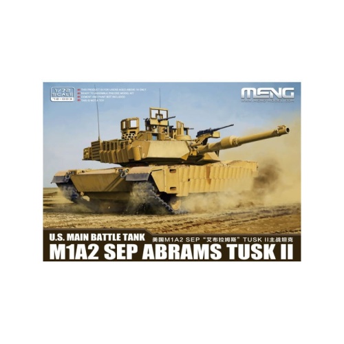 U.S. Main Battle Tank M1A2 SEP ABRAMS TUSK II 1:72 Meng 72003