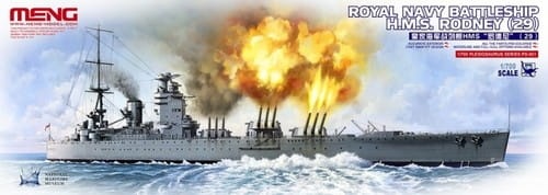 Royal Navy Battleship H.M.S. Rodney (29) 1:700 Meng PS001