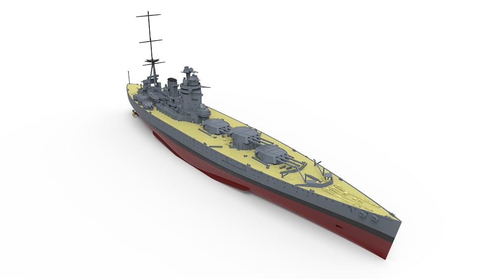 Zdjęcie dodatkowe produktu Royal Navy Battleship H.M.S. Rodney (29) 1:700 Meng PS001