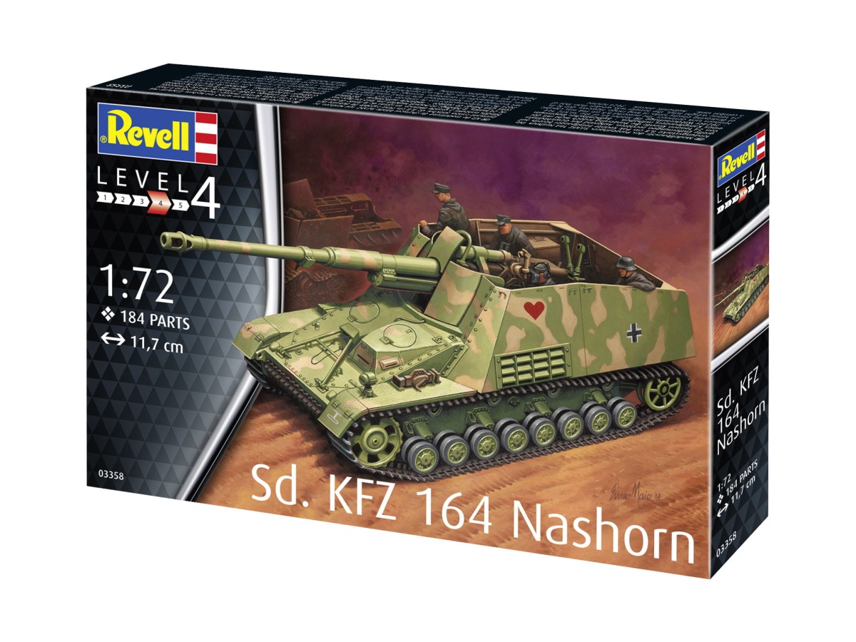 Zdjęcie dodatkowe produktu Sd.Kfz. 164 Nashorn 1:72 Revell 03358