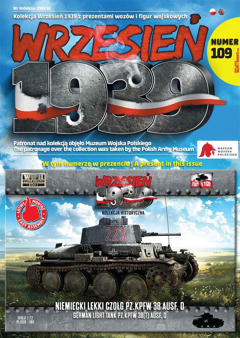 Zdjęcie główne produktu Niemiecki czołg lekki Pz.Kpfw 38 Ausf. D 1:72 First to Fight PL109