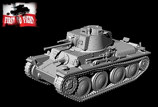 Zdjęcie dodatkowe produktu Niemiecki czołg lekki Pz.Kpfw 38 Ausf. D 1:72 First to Fight PL109