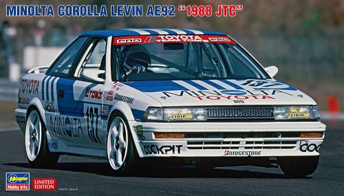 Toyota Corolla Levin AE92 Minolta 1988 JTC 1:24 Hasegawa 20515