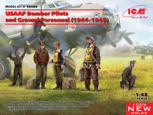 USAAF Bomber Pilots and Ground Personnel (1944-1945) 1:48 ICM 48088