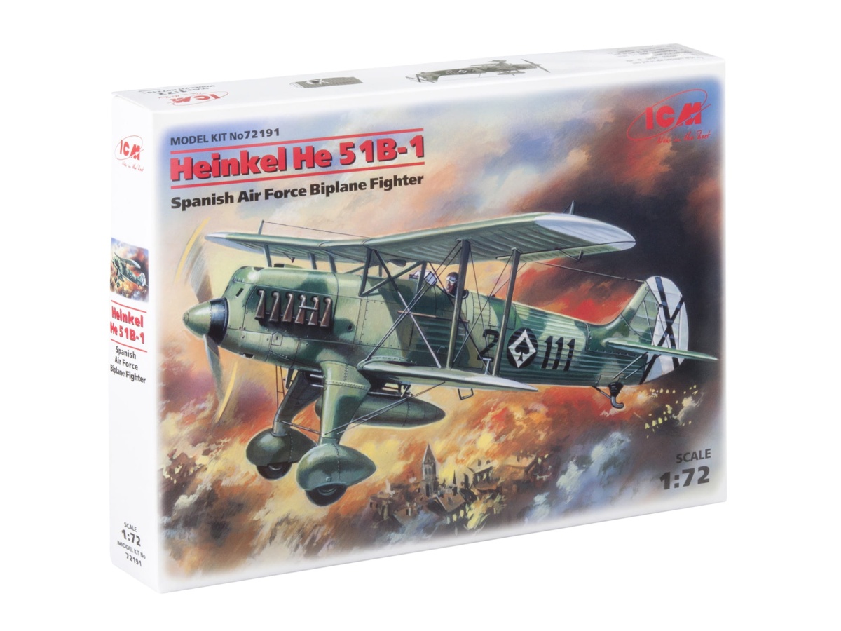 Zdjęcie dodatkowe produktu Heinkel He 51B-1 1:72 ICM 72191