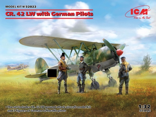 CR. 42 LW with German Pilots 1:32 ICM 32022