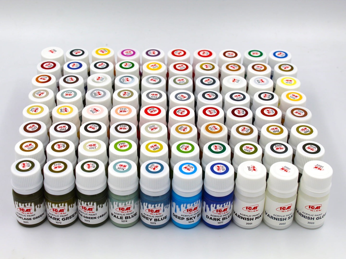 Zdjęcie dodatkowe produktu Big Paint Set 80 colors ICM 3004