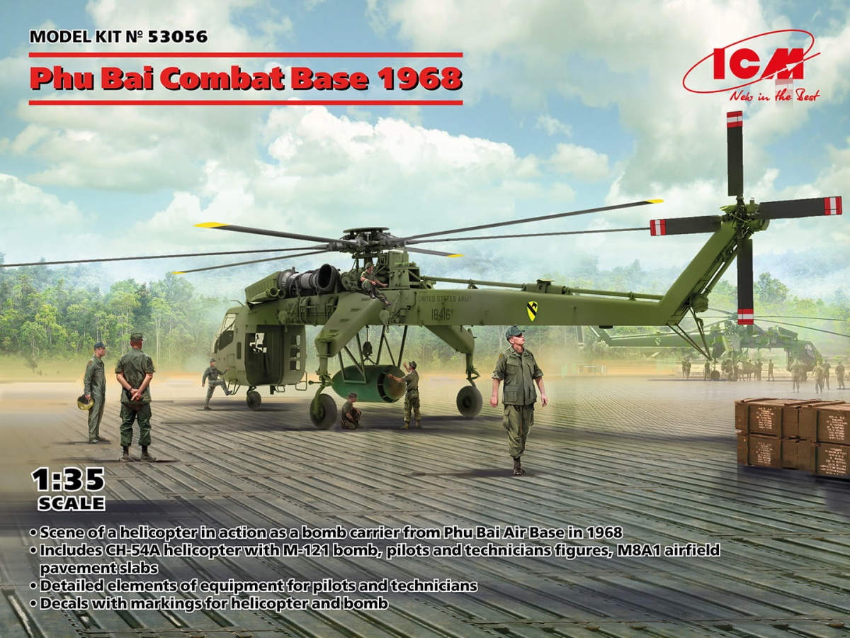 Zdjęcie główne produktu Phu Bai Combat Base 1968 1:35 ICM 53056