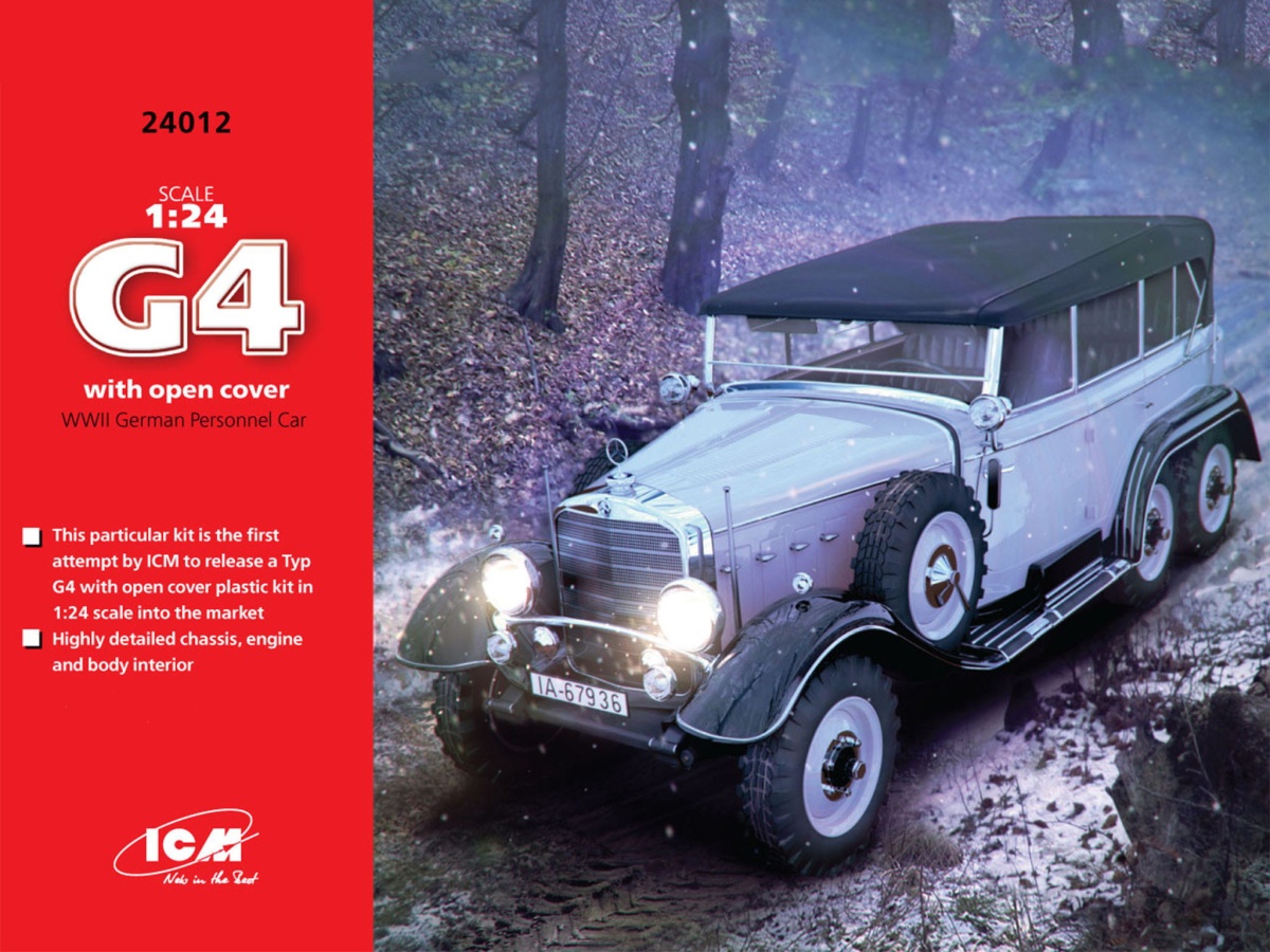 Zdjęcie główne produktu Typ G4 Soft Top 1:24 ICM 24012