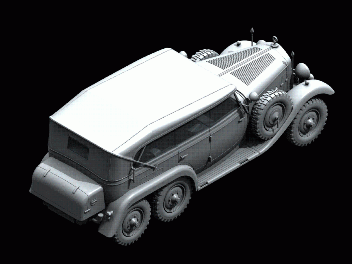 Zdjęcie dodatkowe produktu Typ G4 Soft Top 1:24 ICM 24012