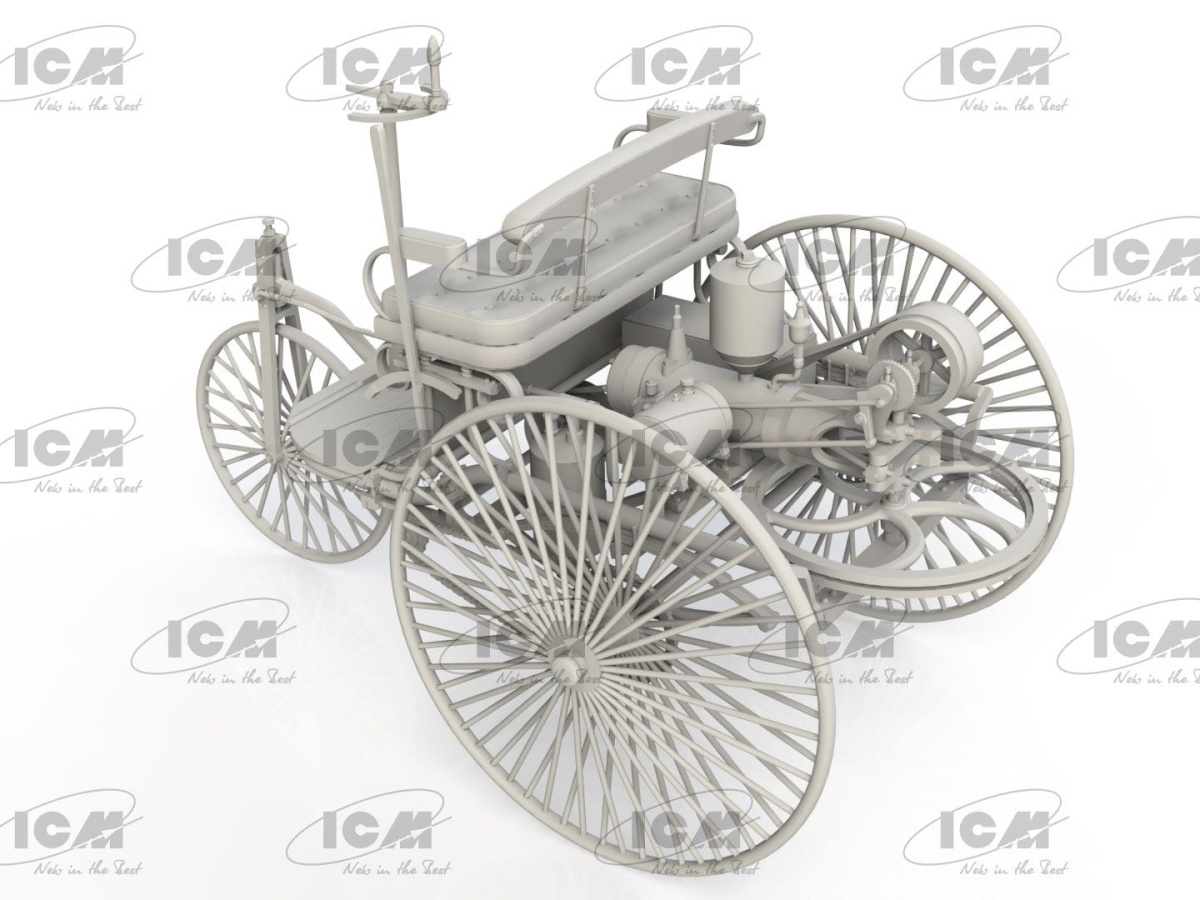 Zdjęcie dodatkowe produktu Benz Patent-Motorwagen 1886 EASY version 1:24 ICM 24042