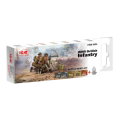 Zdjęcie główne produktu Acrylic paints set for WWII British infantry 1:35 ICM 3054