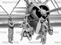 Zdjęcie dodatkowe produktu CR 42 Falco with Italian Pilots in tropical uniform 1:32 ICM 32025