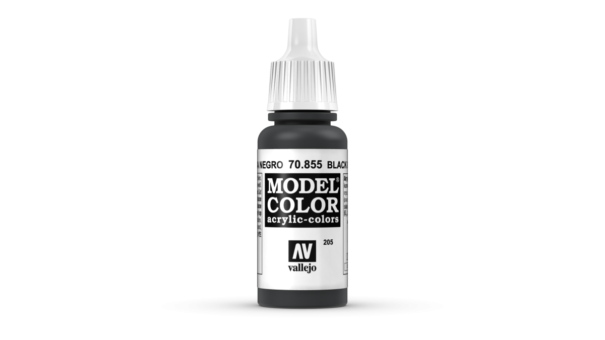 Zdjęcie dodatkowe produktu Vallejo 70855 Black Glaze Model Color Farba