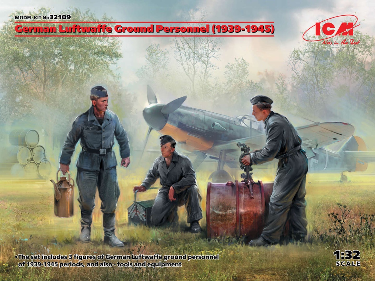 Zdjęcie główne produktu German Luftwaffe Ground Personnel (1939-1945) 1:32 ICM 32109