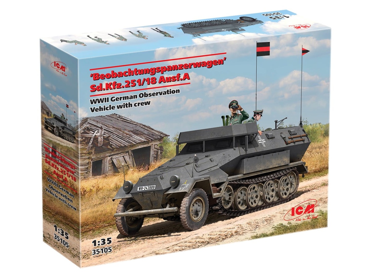 Zdjęcie dodatkowe produktu Beobachtungspanzerwagen Sd.Kfz.251/18 Ausf.A 1:35 ICM 35105