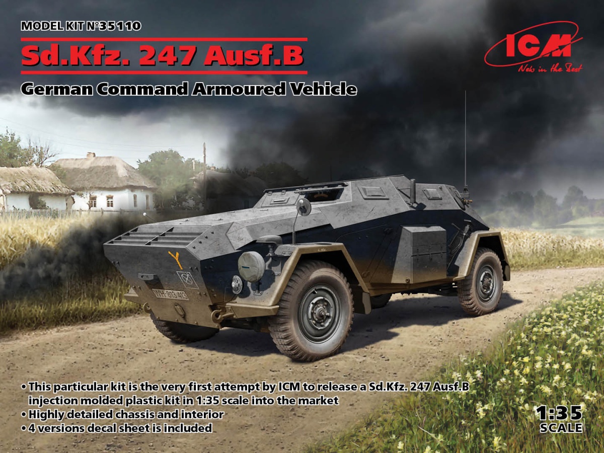 Zdjęcie główne produktu Sd.Kfz. 247 Ausf.B 1:35 ICM 35110