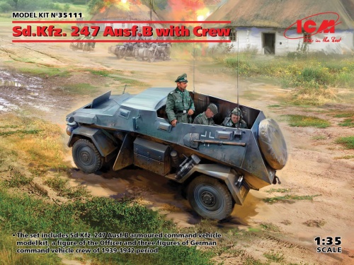 Sd.Kfz. 247 Ausf.B with Crew 1:35 ICM 35111