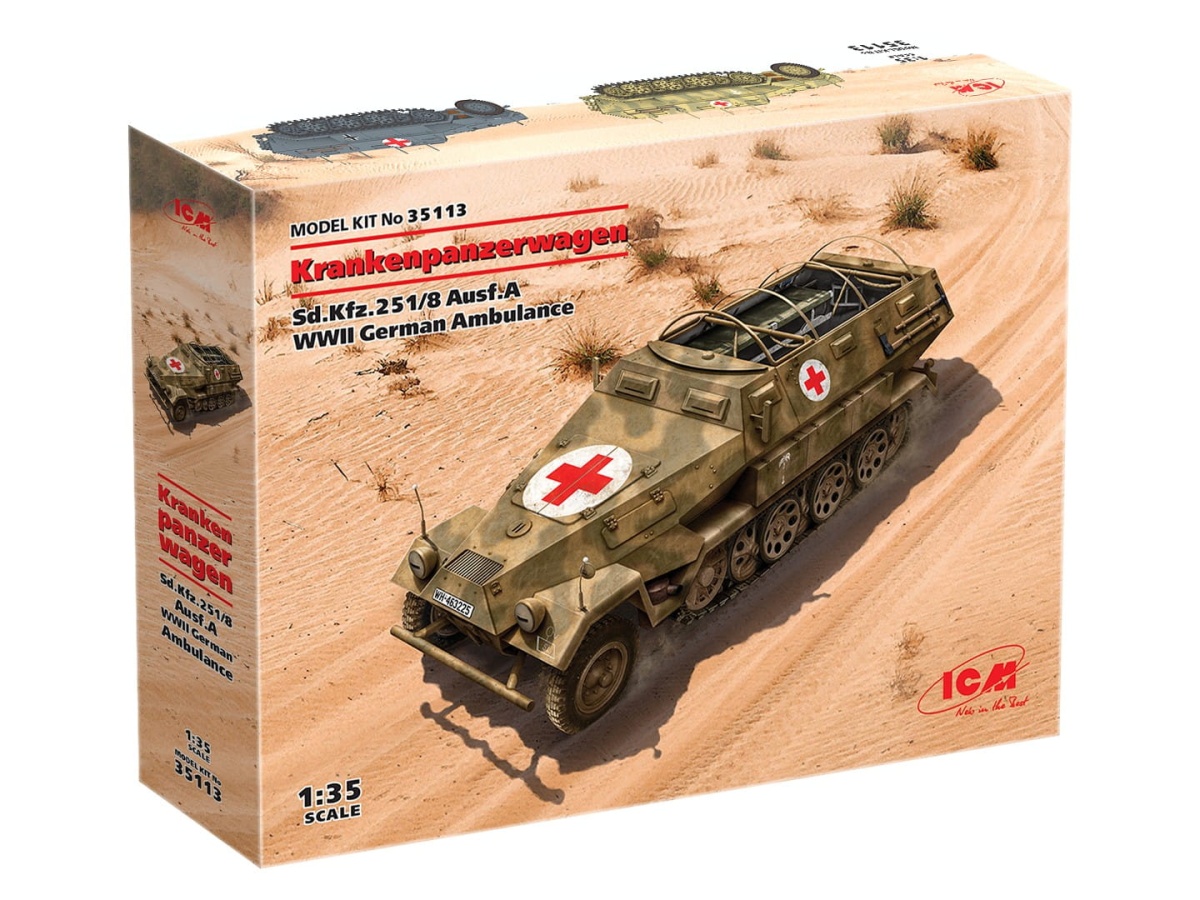 Zdjęcie dodatkowe produktu Sd. Kfz. 251/8 Ausf A Krankenpanzerwagen 1:35 ICM 35113