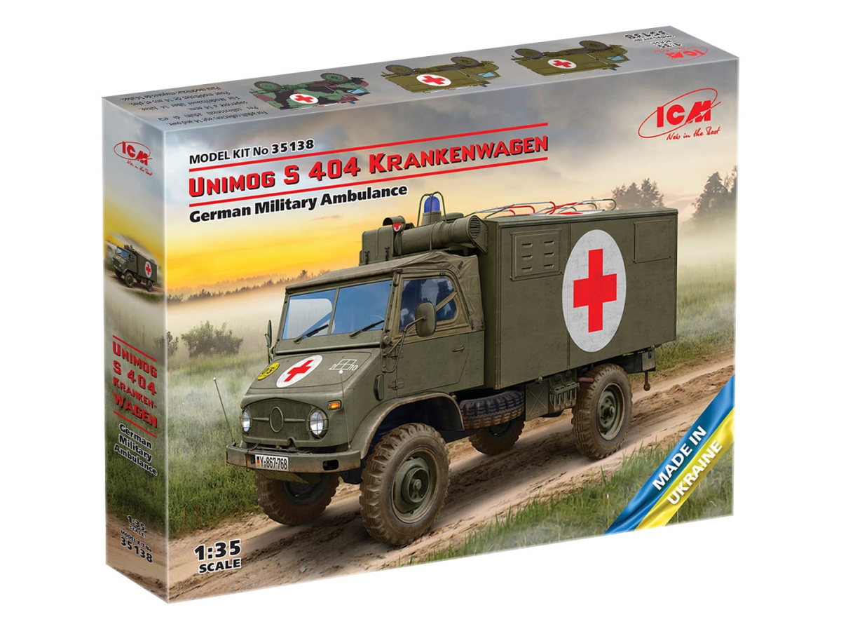 Zdjęcie dodatkowe produktu Unimog S 404 Krankenwagen 1:35 ICM 35138