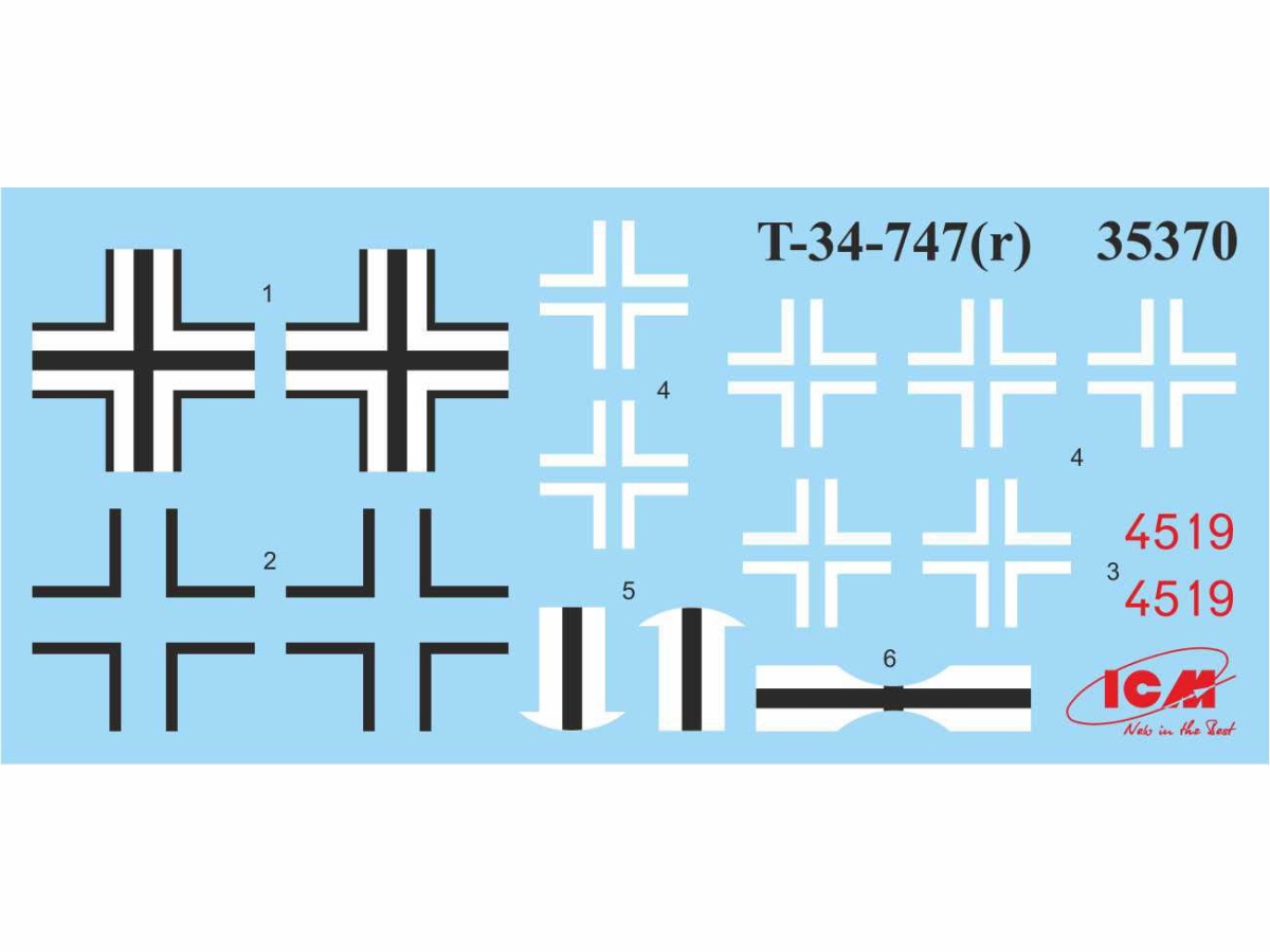 Zdjęcie dodatkowe produktu Pz.Kpfw. T-34-747(r) 1:35 ICM 35370