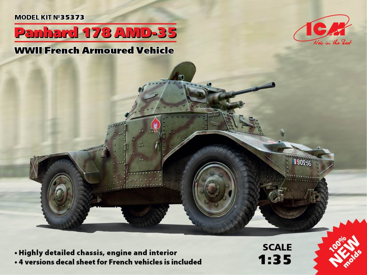 Zdjęcie główne produktu Panhard 178 AMD-35 1:35 ICM 35373