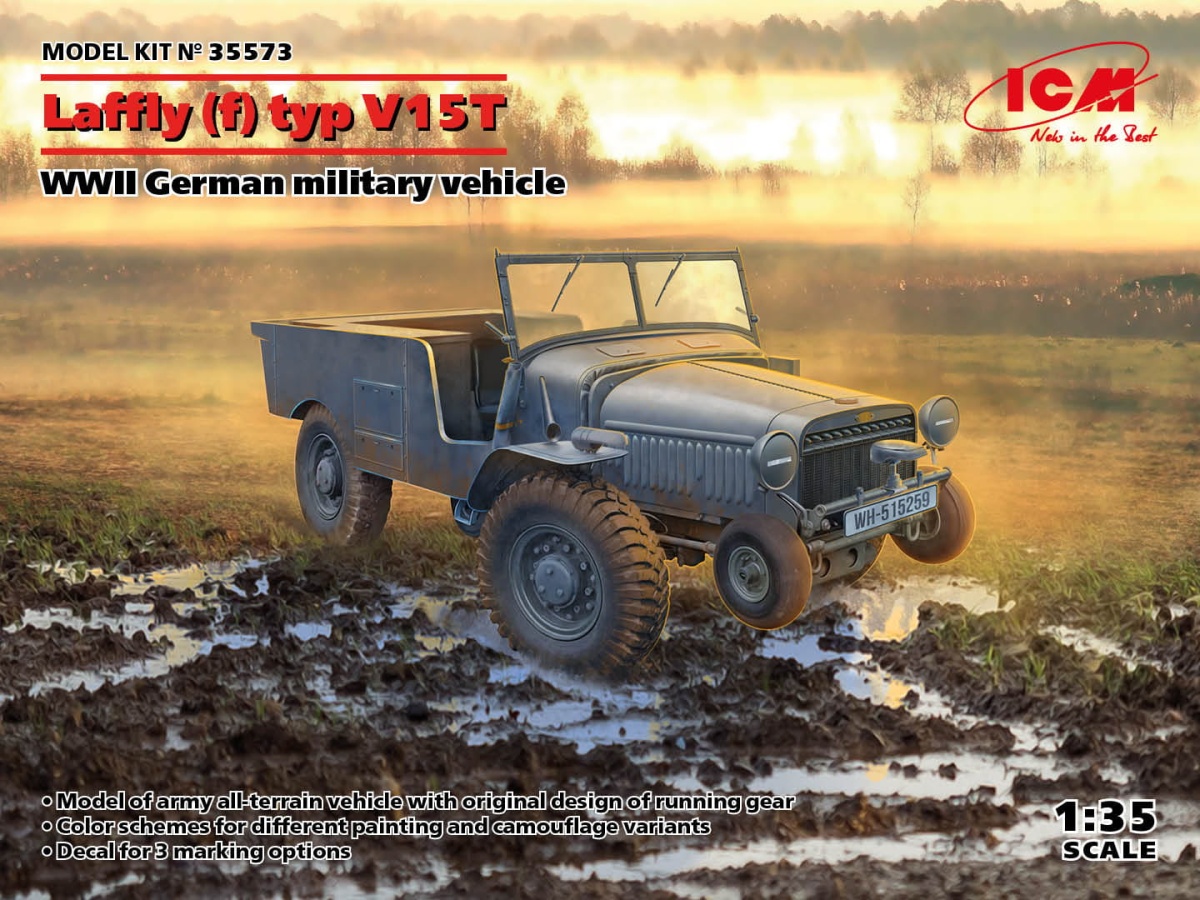 Zdjęcie główne produktu Laffly (f) Typ V15T 1:35 ICM 35573