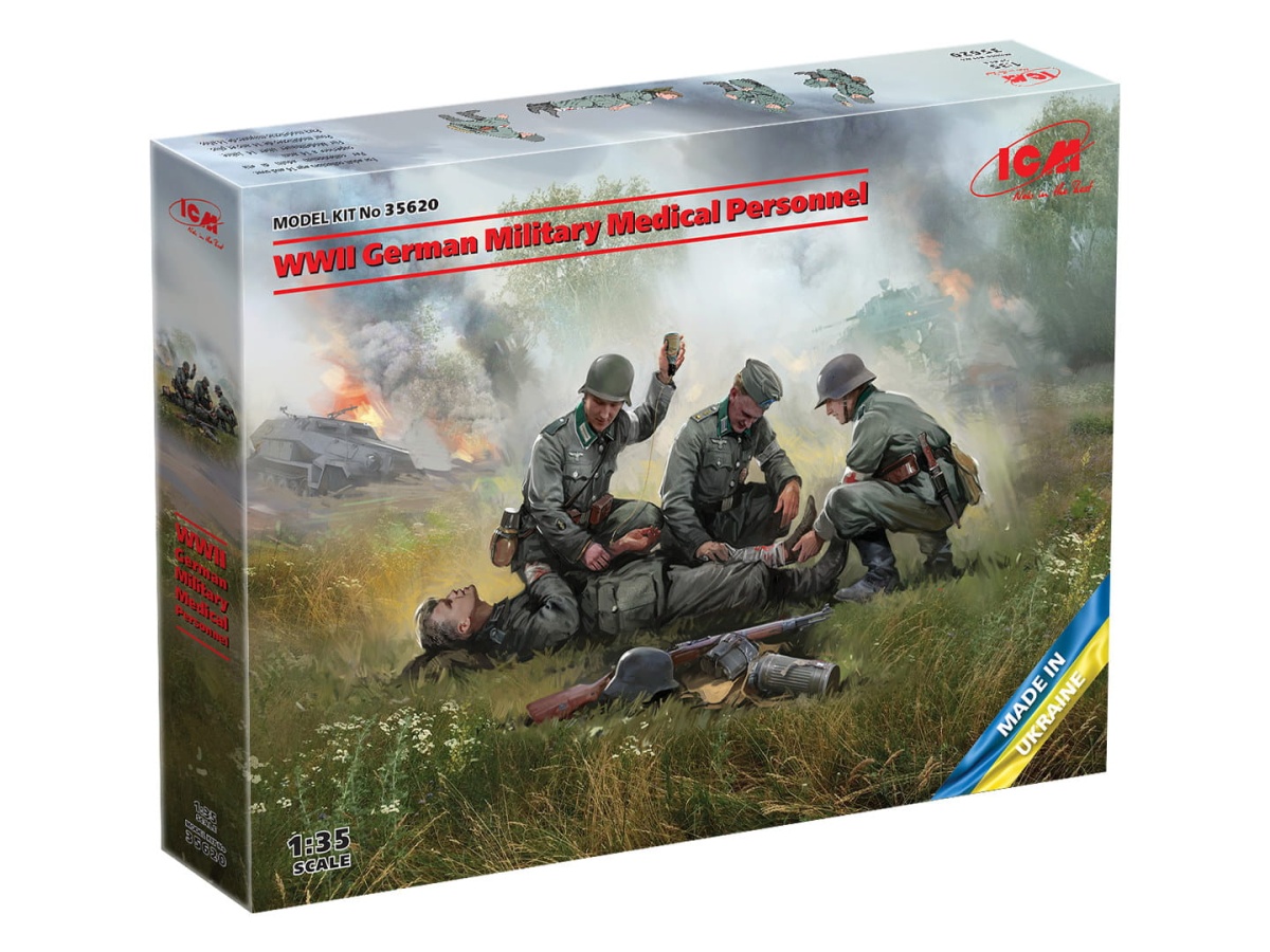Zdjęcie dodatkowe produktu WWII German Military Medical Personnel 1:35 ICM 35620