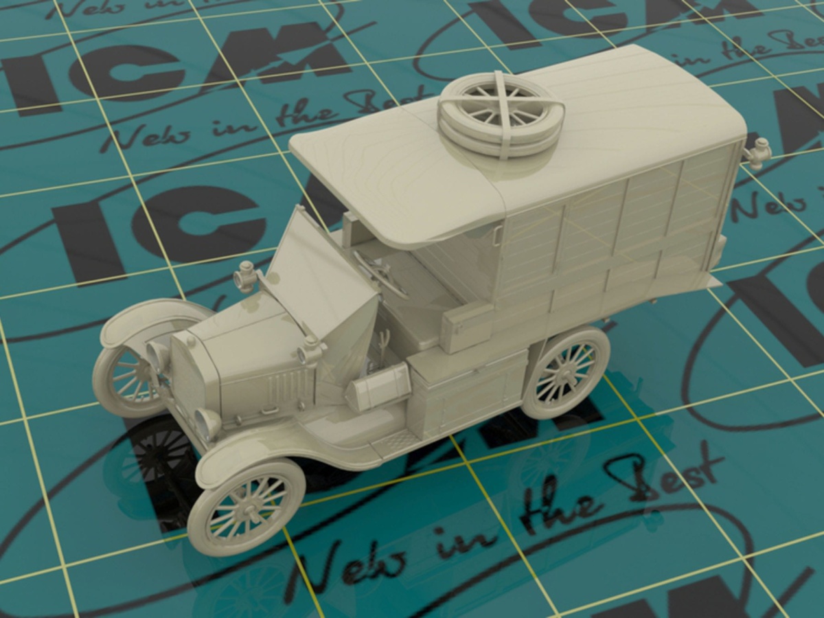 Zdjęcie dodatkowe produktu Model T 1917 Ambulance (early) 1:35 ICM 35665