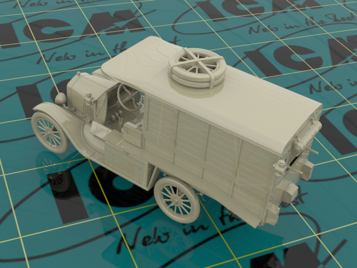 Zdjęcie dodatkowe produktu Model T 1917 Ambulance (early) 1:35 ICM 35665