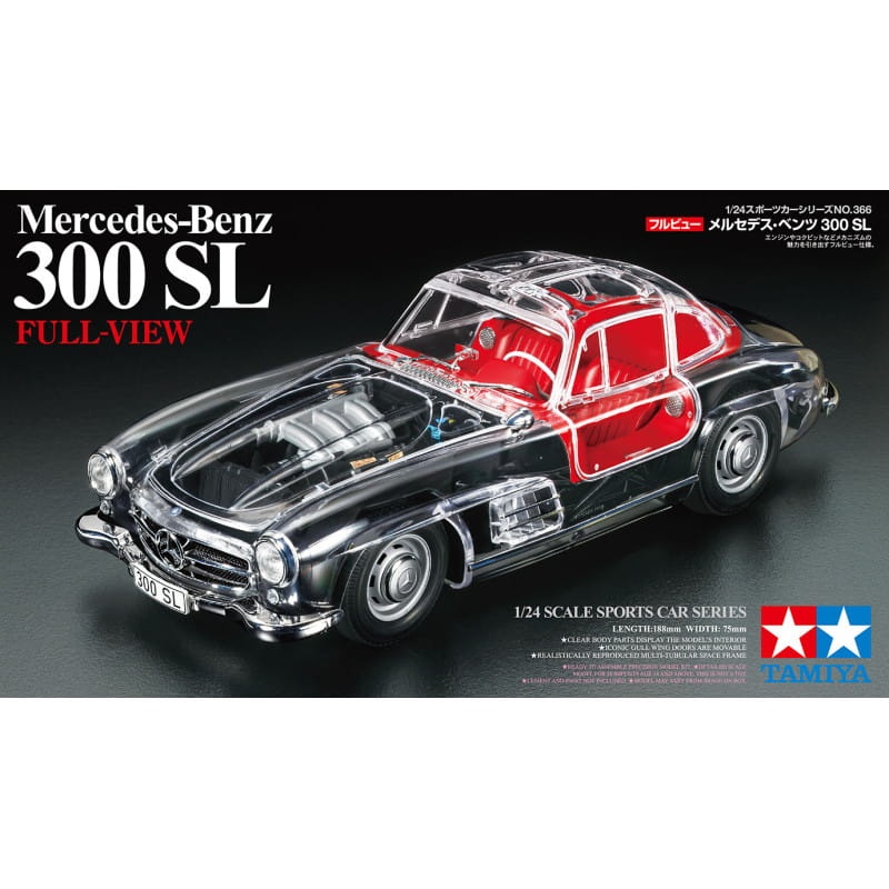 Zdjęcie główne produktu Mercedes-Benz 300SL Full-View Tamiya 24366