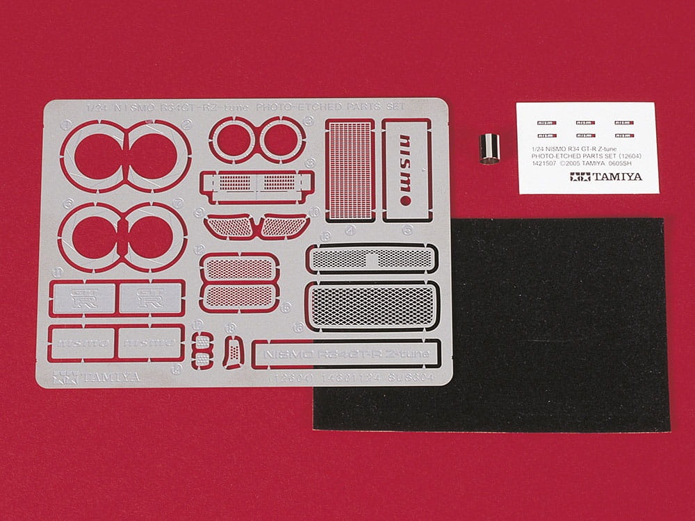 Zdjęcie dodatkowe produktu NISMO R34 Photo Etched Parts 1:24 Tamiya 12604