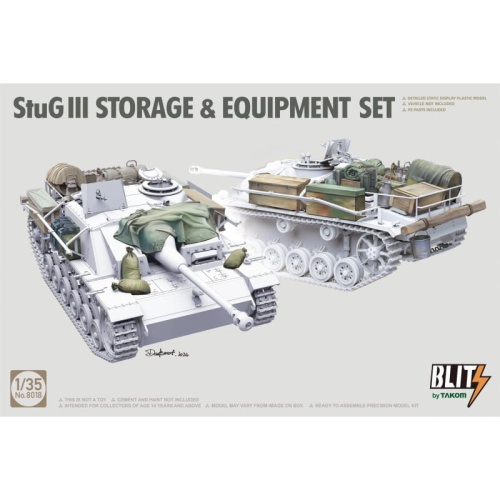 StuG III Storage and Equipment Set 1:35 Takom-Blitz 8018