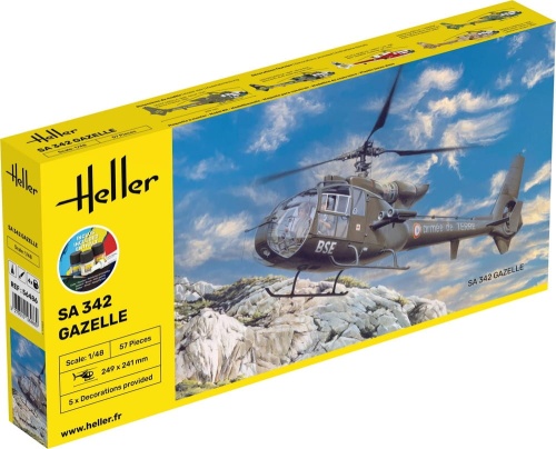 SA 342 Gazelle STARTER KIT 1:48 Heller 56486
