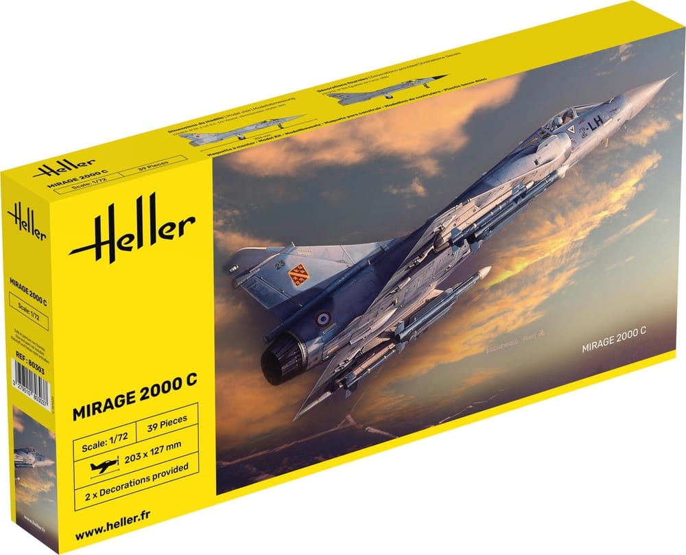 Zdjęcie główne produktu Mirage 2000 C 1:72 Heller 80303