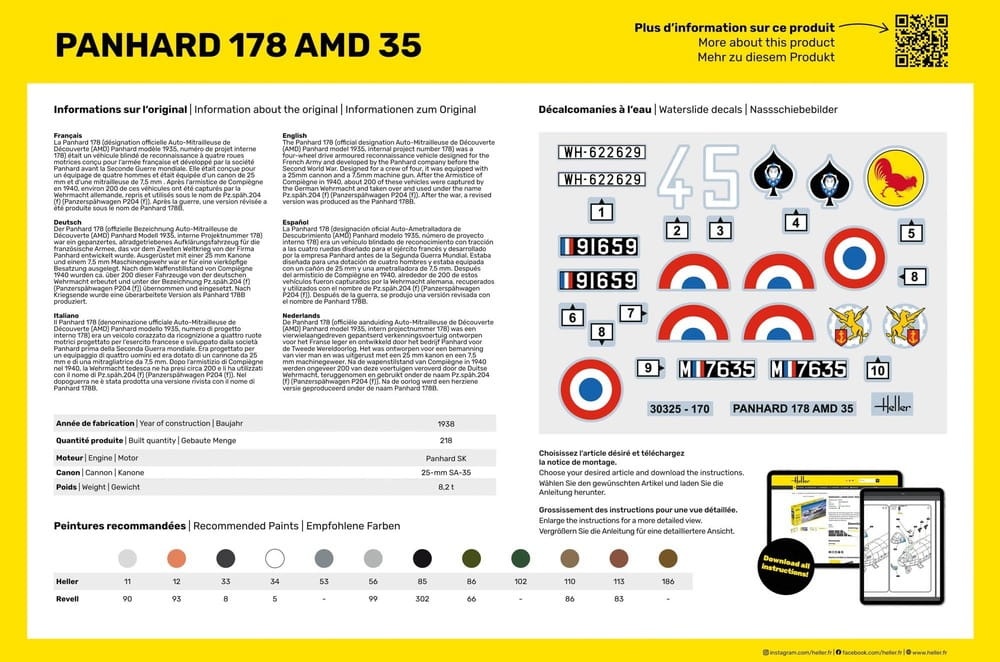 Zdjęcie dodatkowe produktu Panhard 178 1:35 Heller 30325